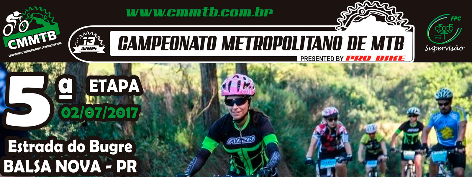CAMPEONATO METROPOLITANO DE MOUNTAIN BIKE 2017 - 5ª ETAPA - Balsa Nova/PR
