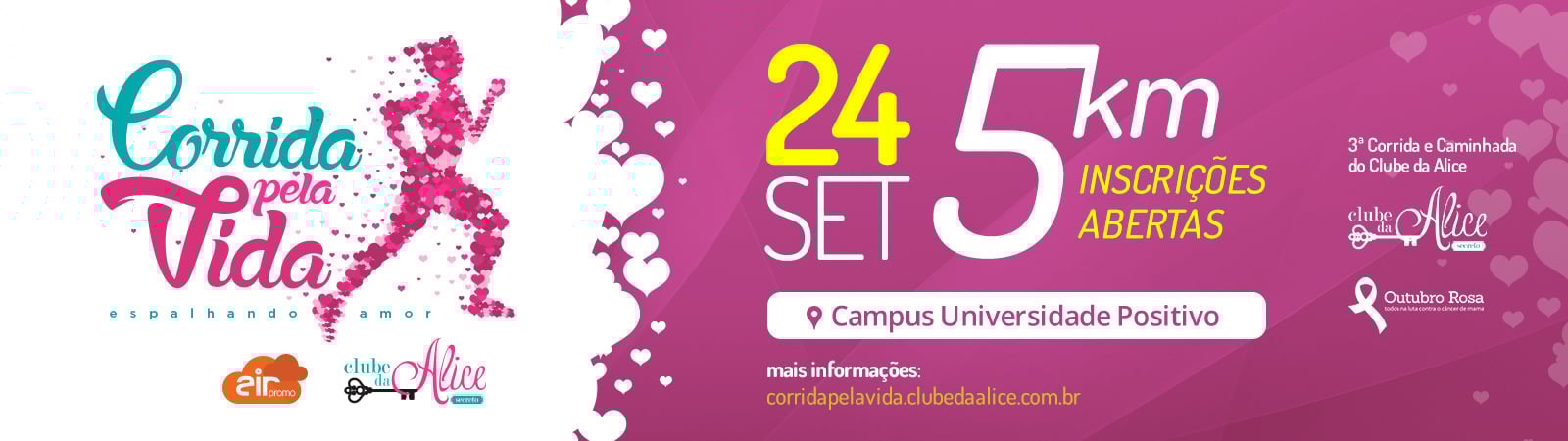 CORRIDA PELA VIDA - CLUBE DA ALICE